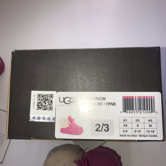 - New Authentic Baby Infant UGG boots, pink, size 2/3 (6-12 months) - Picture 10 of 10
